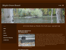 Tablet Screenshot of maplegroveresort.com